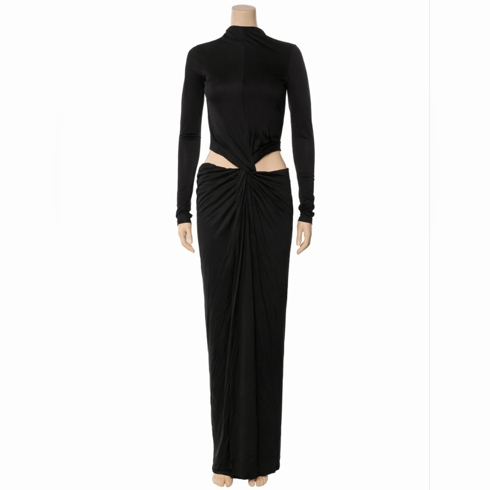 Cult Gaia Keri Black Gown US4/SM - Picture 6 of 7